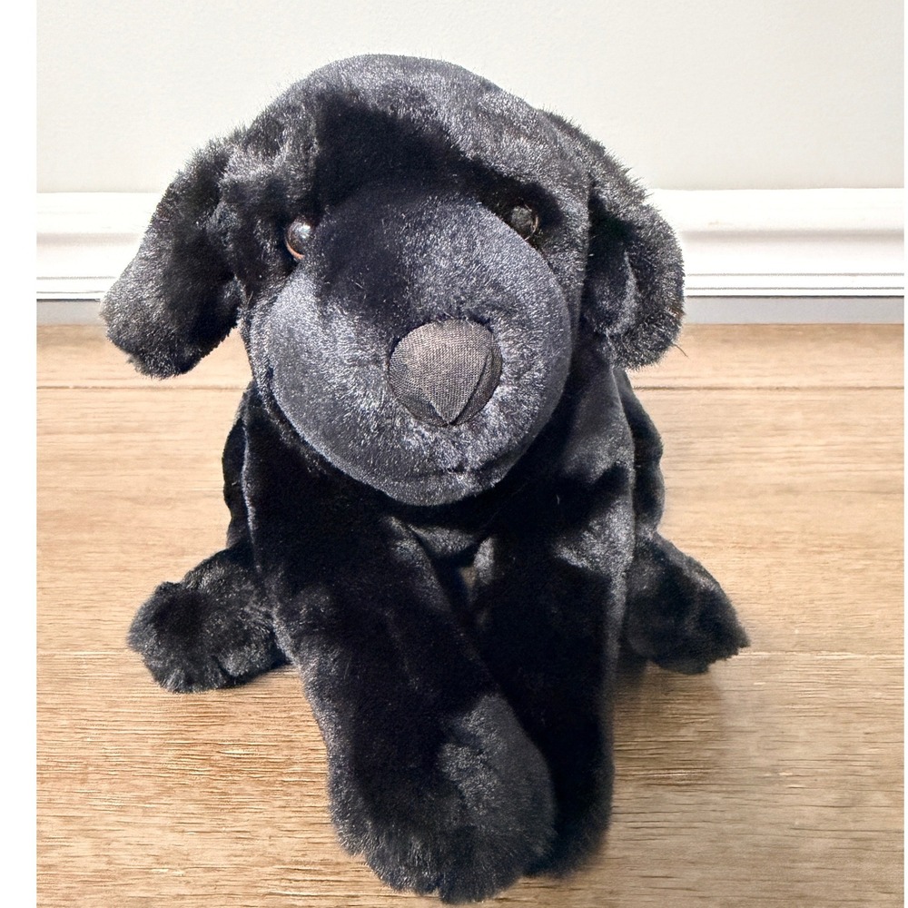 Vintage 2000 Kids Preferred Black Labrador‎ Retriever Puppy Dog Plush